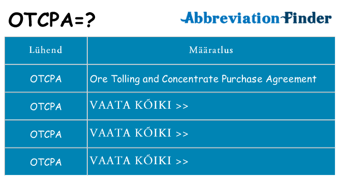 Mida otcpa seista