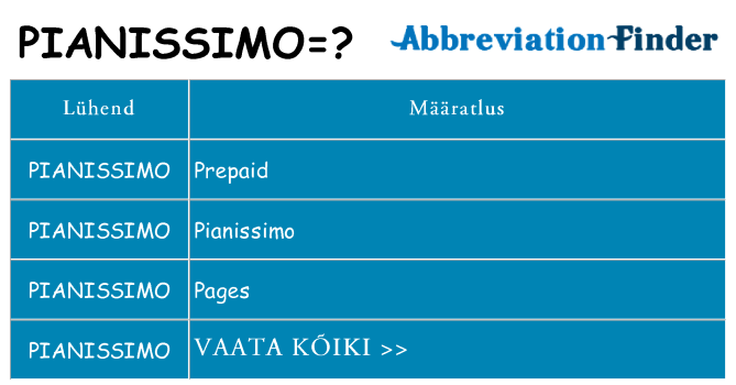 Mida pianissimo seista