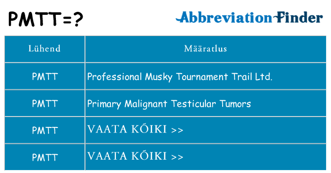 Mida pmtt seista