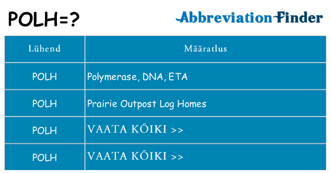 Mida polh seista