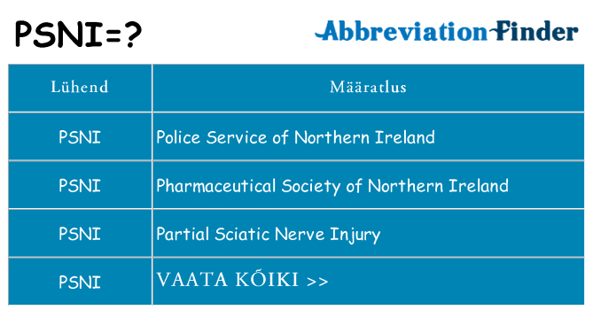Mida psni seista