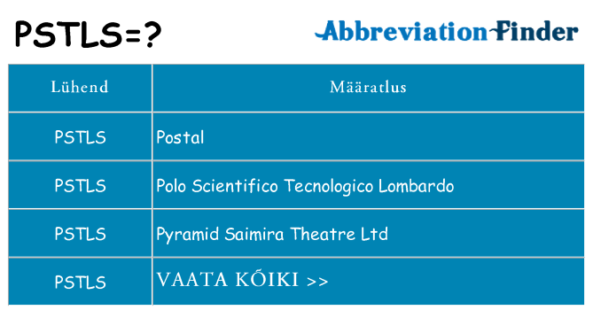 Mida pstls seista