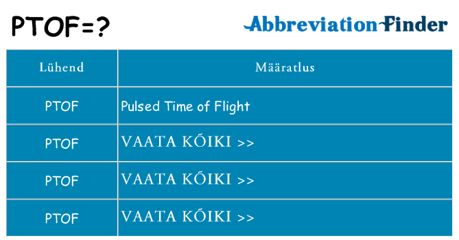 Mida ptof seista