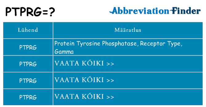 Mida ptprg seista