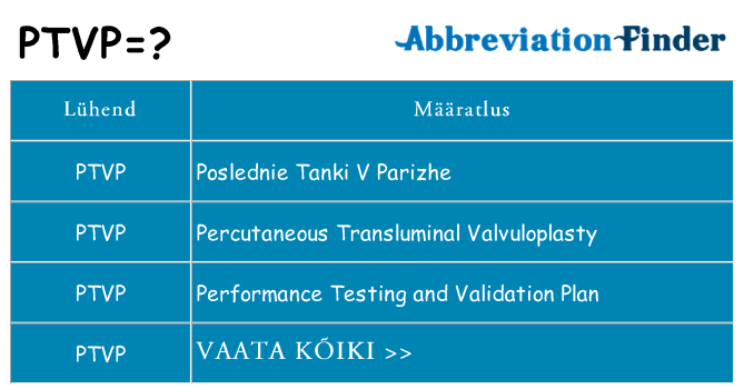 Mida ptvp seista