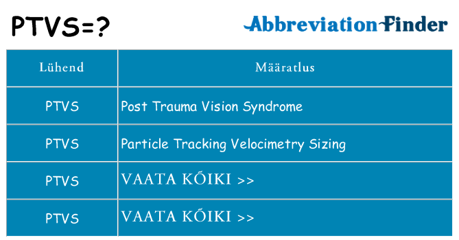 Mida ptvs seista