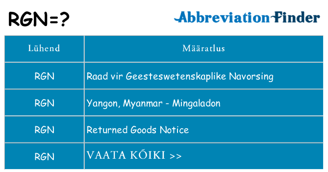 Mida rgn seista