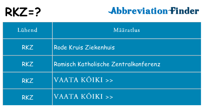 Mida rkz seista