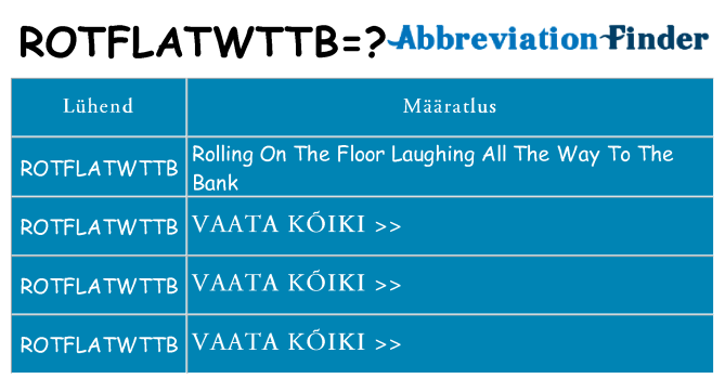 Mida rotflatwttb seista