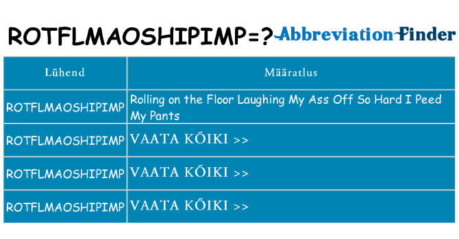 Mida rotflmaoshipimp seista