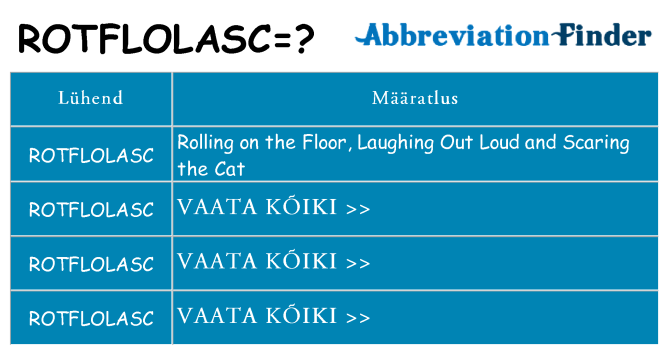 Mida rotflolasc seista