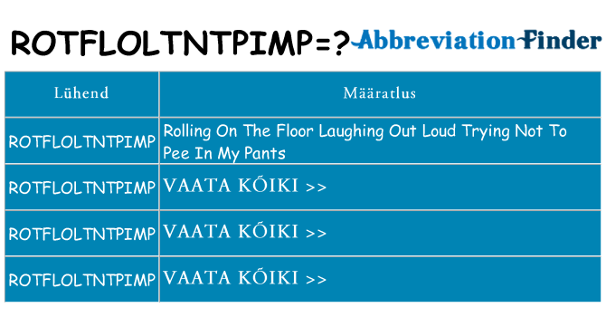 Mida rotfloltntpimp seista