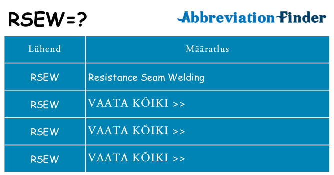 Mida rsew seista