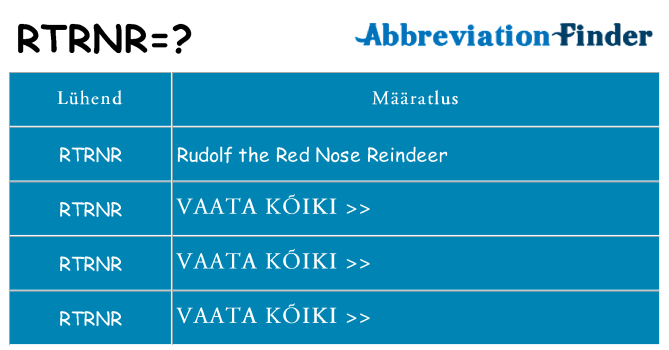 Mida rtrnr seista