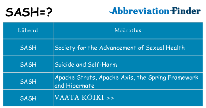 Mida sash seista