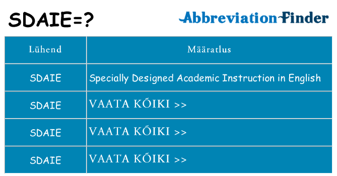 Mida sdaie seista