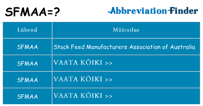 Mida sfmaa seista