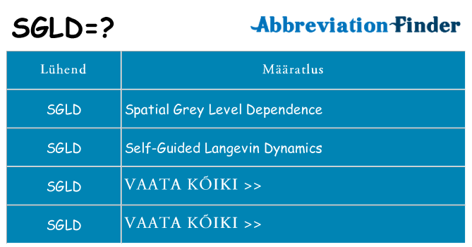 Mida sgld seista