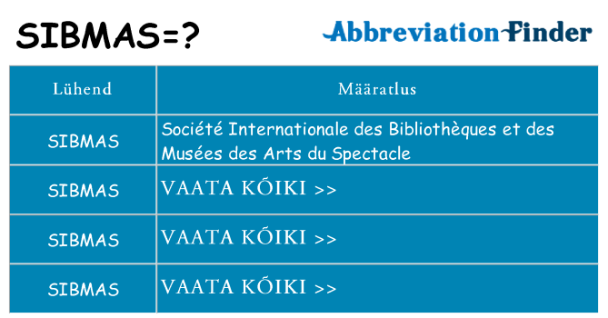 Mida sibmas seista