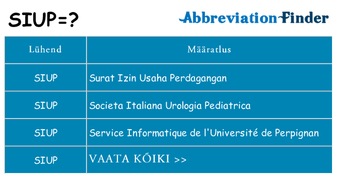 Mida siup seista