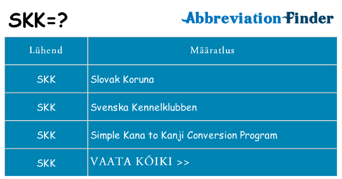 Mida skk seista