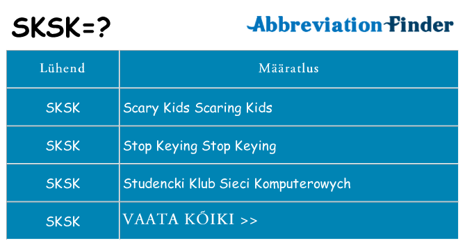 Mida sksk seista