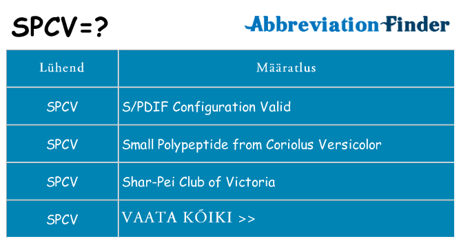 Mida spcv seista