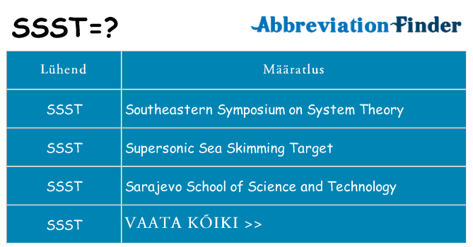 Mida ssst seista