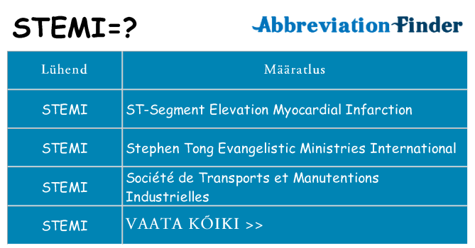 Mida stemi seista