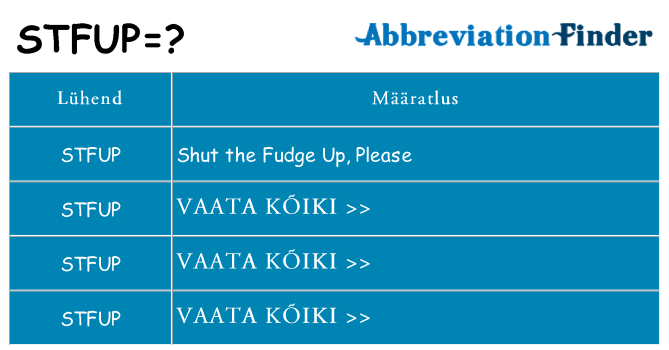 Mida stfup seista