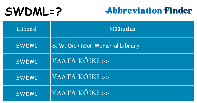 Mida swdml seista
