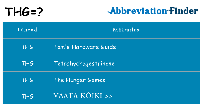 Mida thg seista