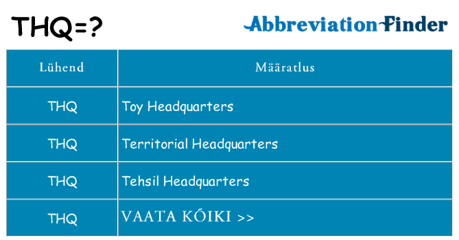 Mida thq seista