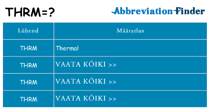 Mida thrm seista
