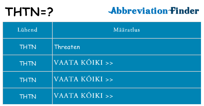 Mida thtn seista