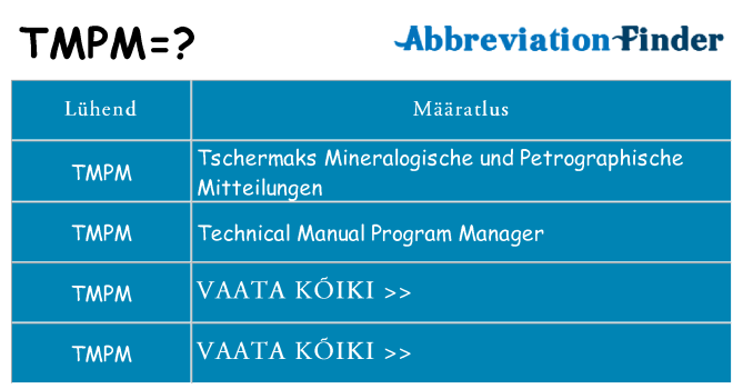 Mida tmpm seista