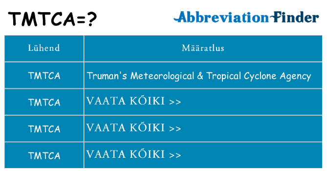 Mida tmtca seista