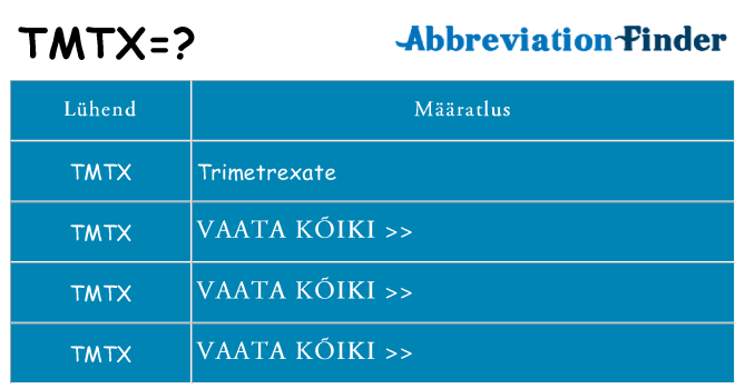 Mida tmtx seista