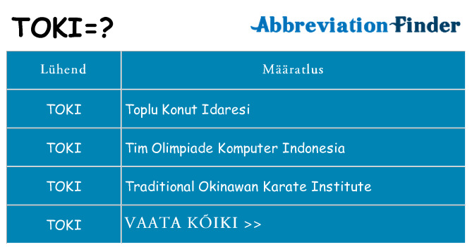 Mida toki seista