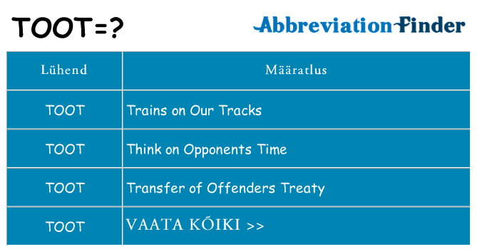 Mida toot seista