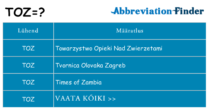 Mida toz seista