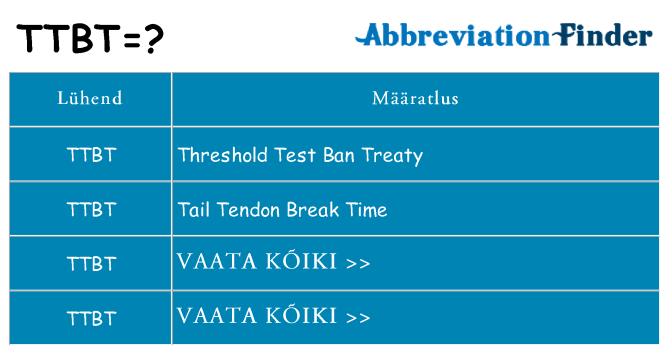 Mida ttbt seista