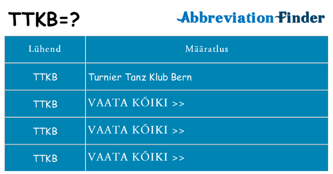 Mida ttkb seista