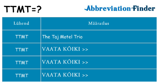 Mida ttmt seista