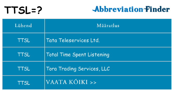 Mida ttsl seista