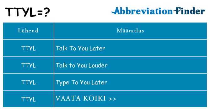 Mida ttyl seista
