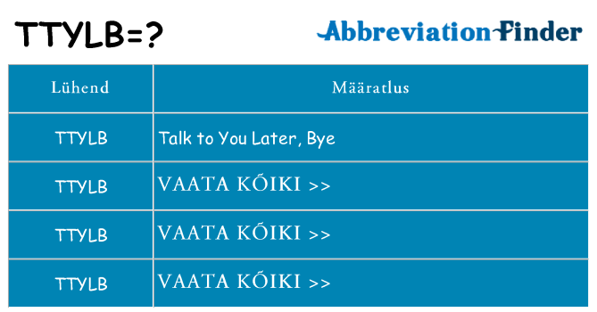 Mida ttylb seista