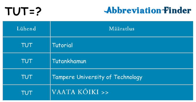 Mida tut seista