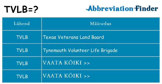 Mida tvlb seista