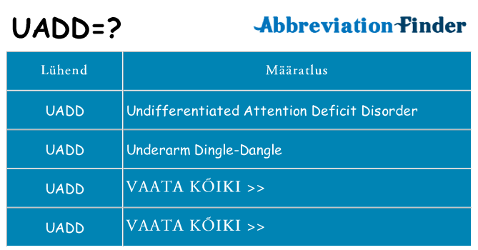 Mida uadd seista